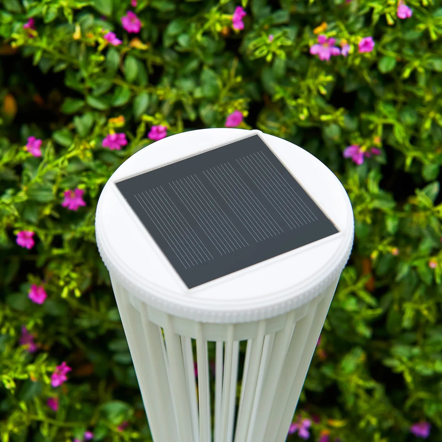 Warm / White Solar Bollard Lawn Spike Light – Waterproof Outdoor Garden & Landscape LED Lamp