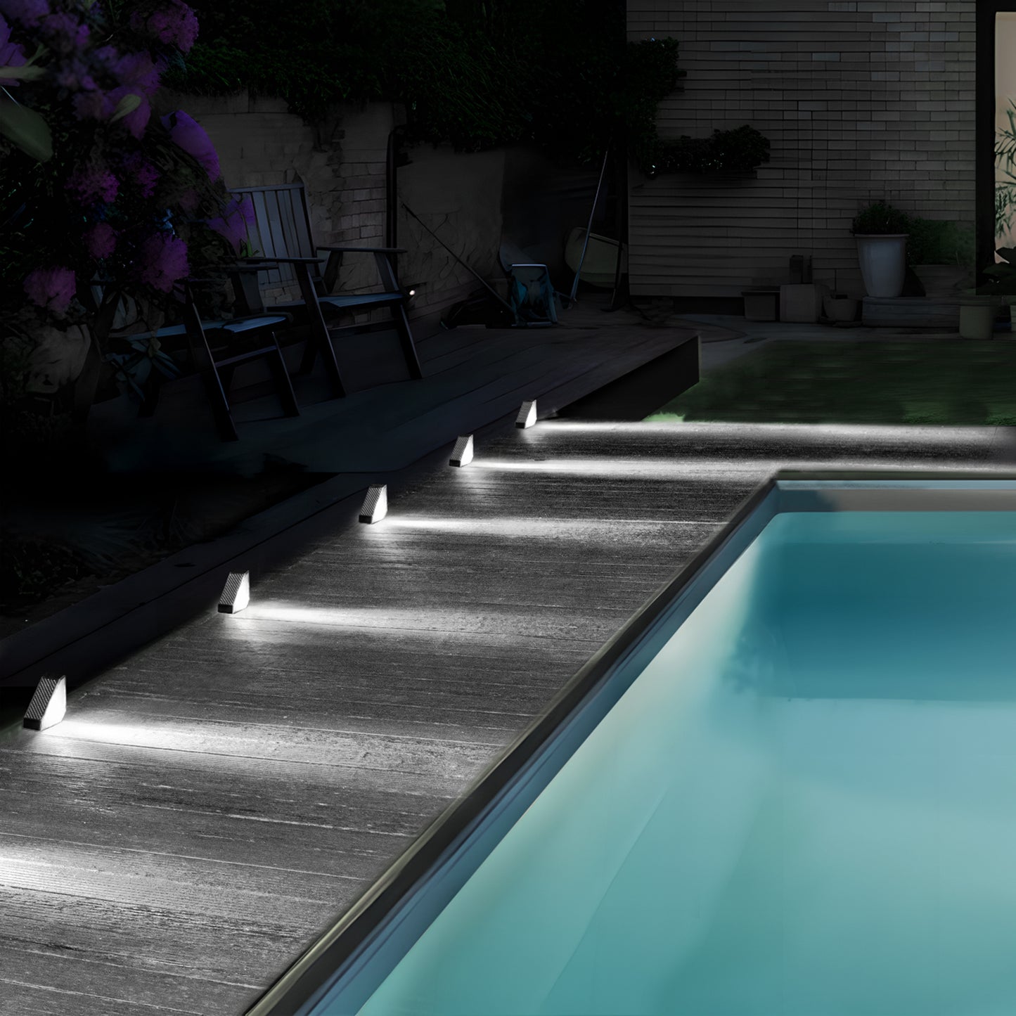 🌞 Solar Step Wall Lights (Pack of 2) – Waterproof Outdoor LED | Warm & White Light Options